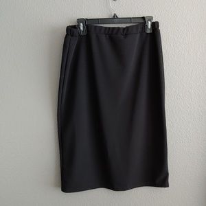Black pencil skirt